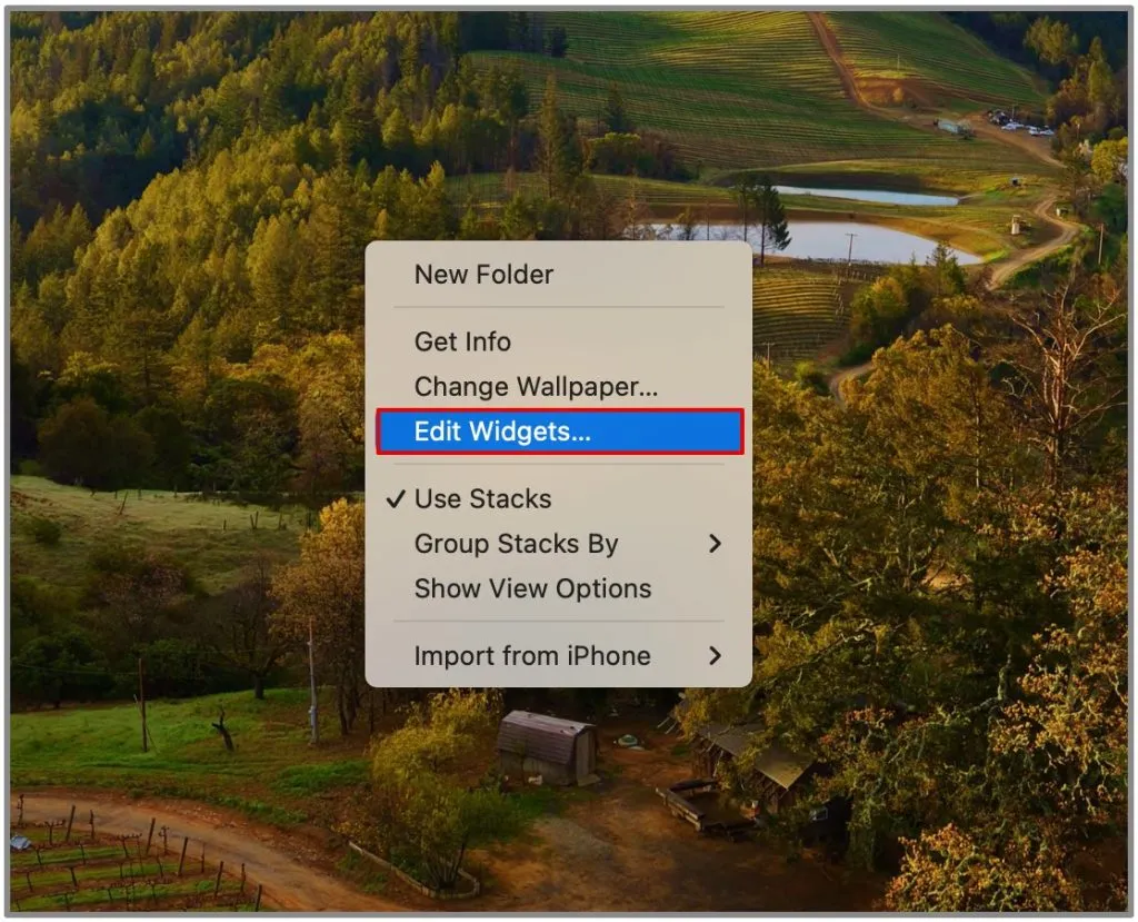 Fügen Sie Widgets auf macOS Sonoma hinzu