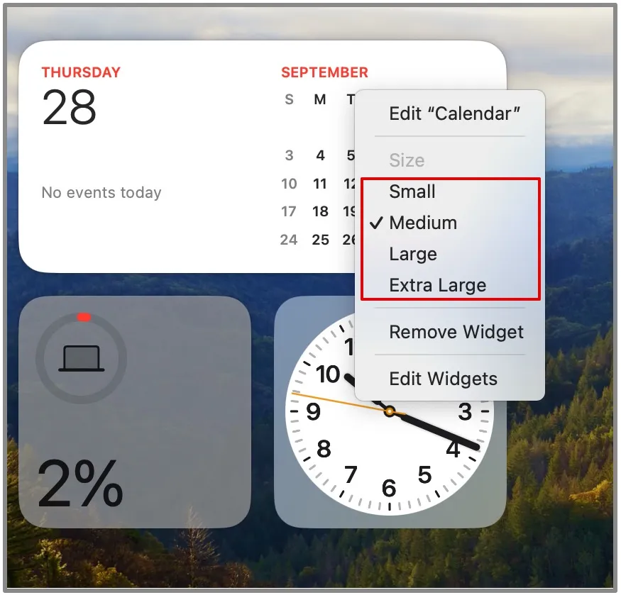 Ajouter des widgets sur macOS Sonoma 3