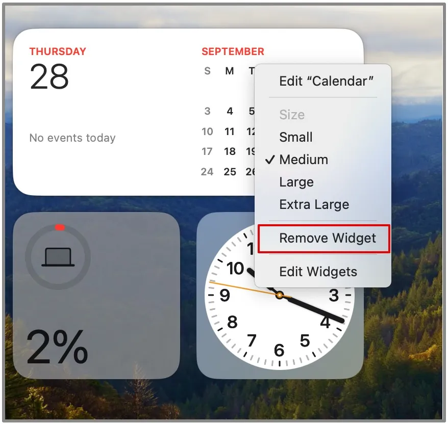 Widgets auf macOS Sonoma 4 hinzufügen