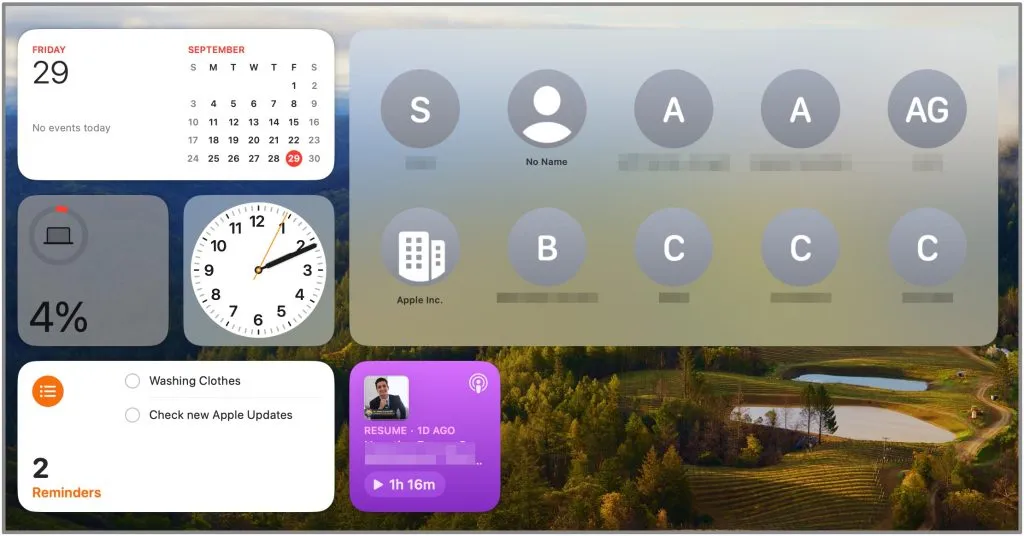 Passen Sie Widgets auf macOS Sonoma an