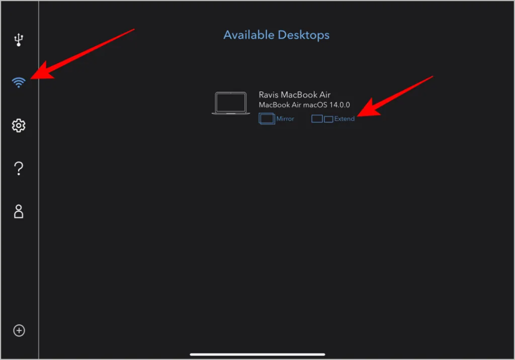 Connexion à Mac depuis iPad à l'aide de Duet Display