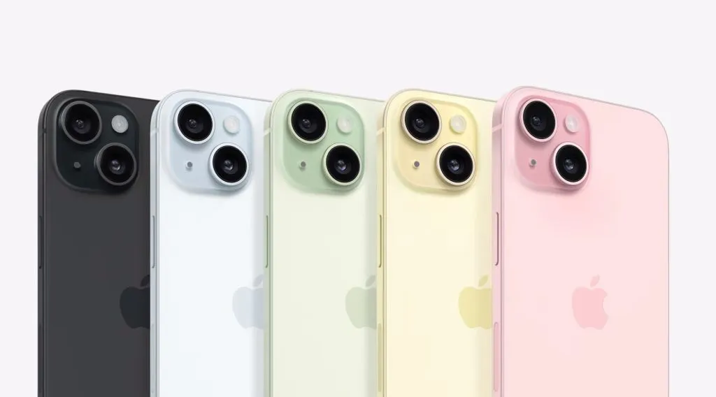 Couleurs iPhone 15