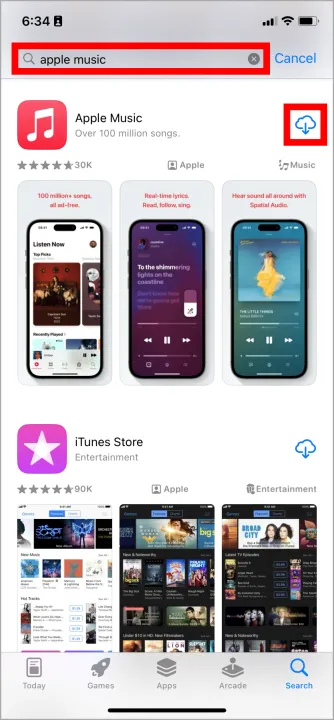 Apple Music im App Store