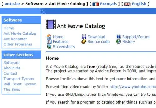 Ant Movie Catalogue