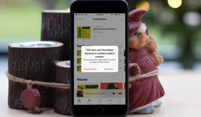 8 oprav pro Nelze přehrávat explicitní hudbu v Apple Music na iPhone