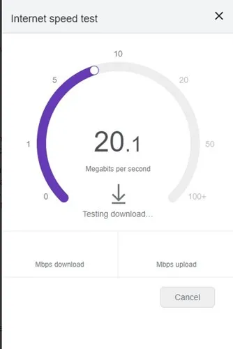 Sprawdź swoje połączenie z internetem