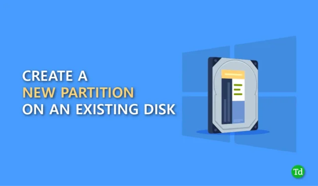 So erstellen Sie eine neue Partition auf einer vorhandenen Festplattenpartition in Windows