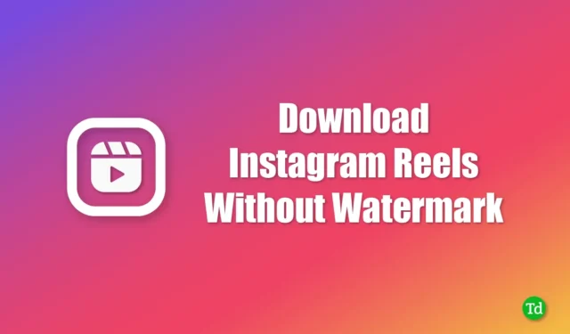 Hoe Instagram-rollen downloaden zonder watermerk?