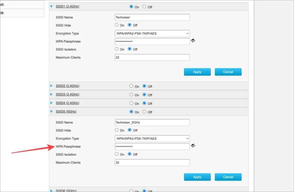 cambiare la password del router wifi su windows