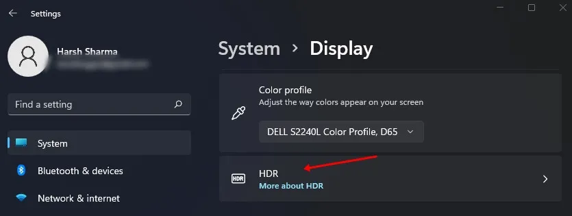 HDR-Option