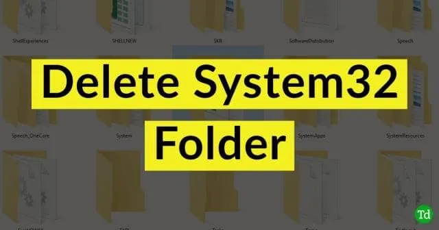 Come eliminare i file dell’unità System32 Windows (C:)?