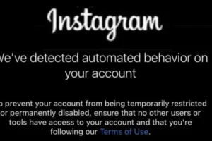 Come risolvere il “sospetto comportamento automatizzato” su Instagram