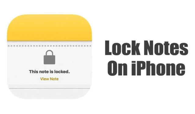 Comment verrouiller ou déverrouiller des notes sur iPhone