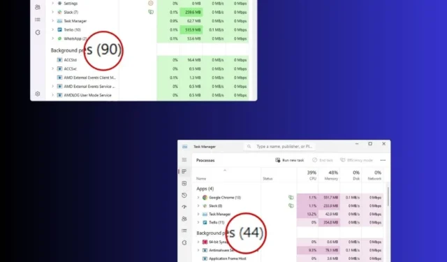 13 formas de reducir los procesos en segundo plano en Windows 11