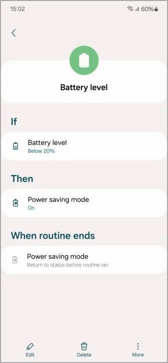 Routine di risparmio della batteria nei telefoni e tablet Samsung Galaxy