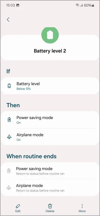 Extreme Batteriesparroutine bei Samsung Galaxy-Handys und -Tablets