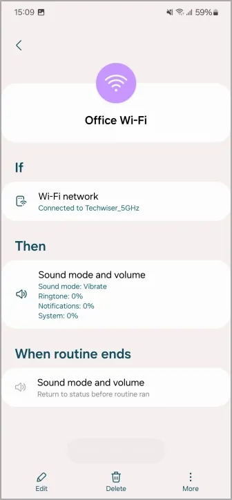 Ändern Sie das Klangprofil bei Verbindung mit der WLAN-Routine in Samsung Galaxy-Telefonen und -Tablets