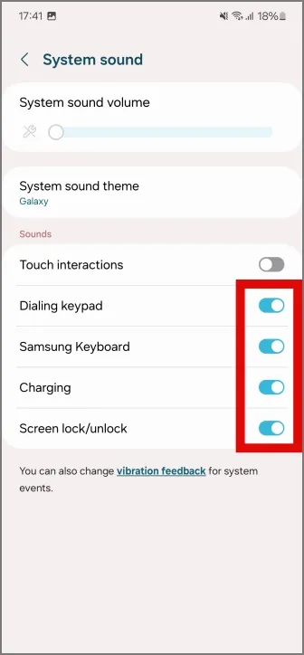 apagar los sonidos del sistema en teléfonos samsung galaxy