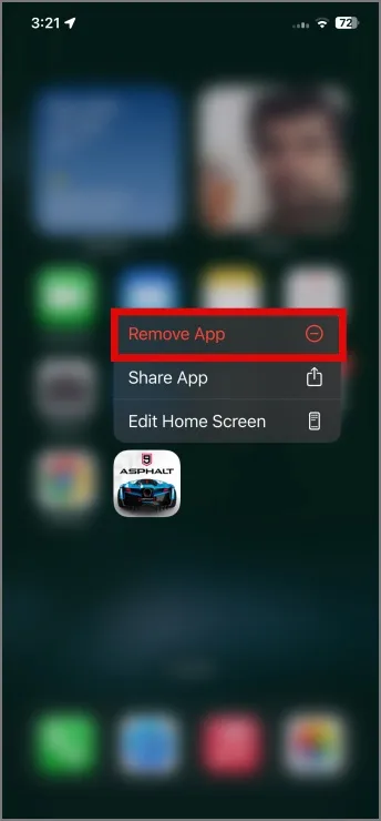 Disinstalla un'app per iPhone