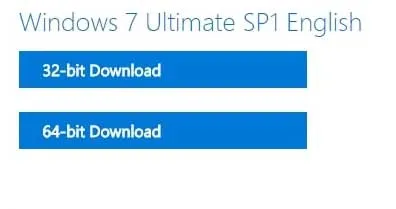 Windows 7 ISO, sowohl 32-Bit als auch 64-Bit