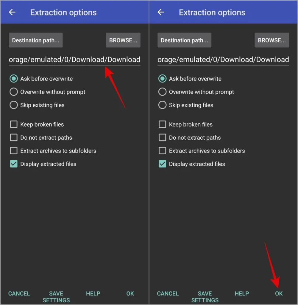 Fichiers ZIP sur le téléphone Samsung Galaxy