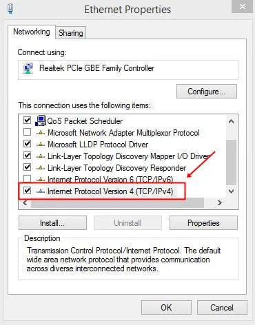 Interneta protokola 4. versija (TCP/IPv4)