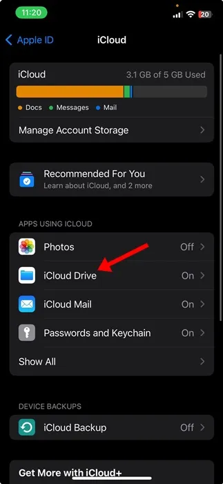 iCloud Drive