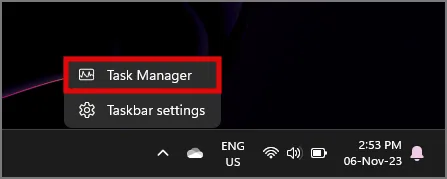 Öffnen des Task-Managers in Windows