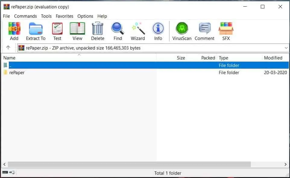 aprire il file ZIP su Winrar o Winzip