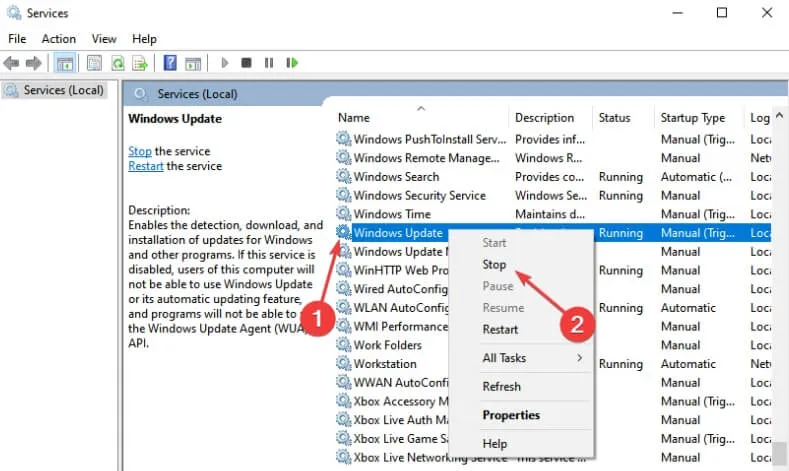 zatrzymaj aktualizację systemu Windows