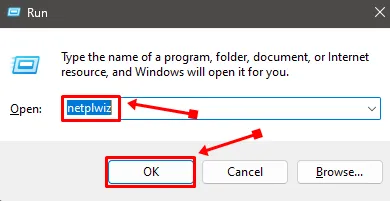 在執行對話框中輸入netplwiz