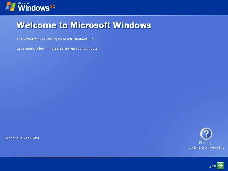 Benvenuti in Windows XP