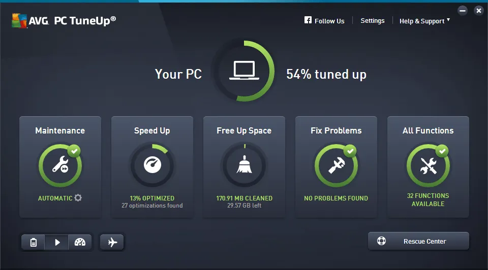 AVG PC 調整