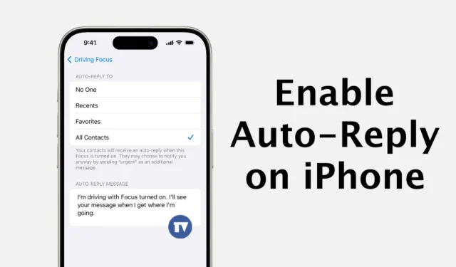 ¿Cómo responder automáticamente a mensajes de texto en iPhone?