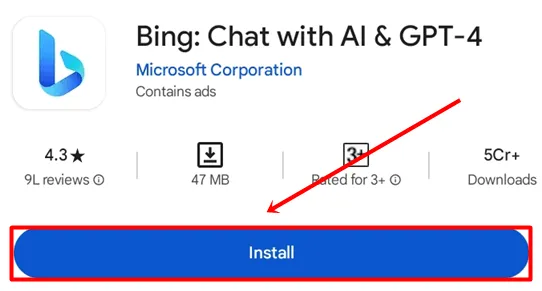 aplicación bing