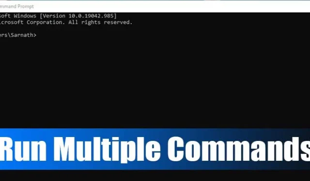 Comment exécuter plusieurs commandes dans CMD (2 méthodes)