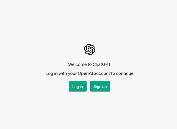 accedi con il tuo account ChatGPT