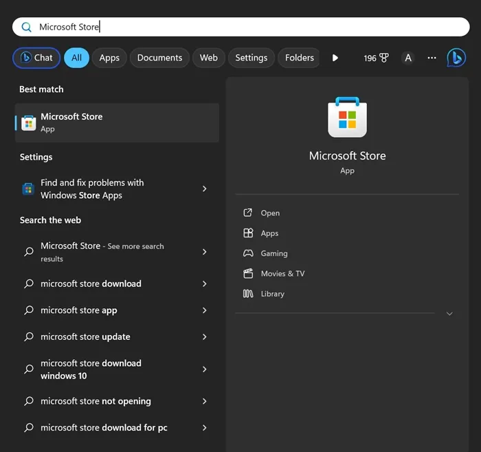 Microsoft Store-app