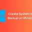 Como criar backup de imagem do sistema do Windows 10?