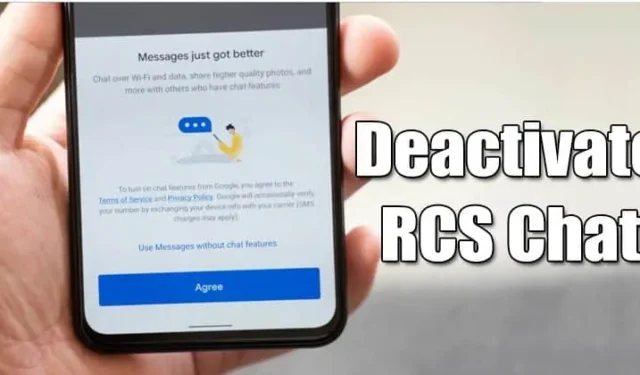 Kaip išregistruoti savo telefono numerį iš „Google RCS Chat“.