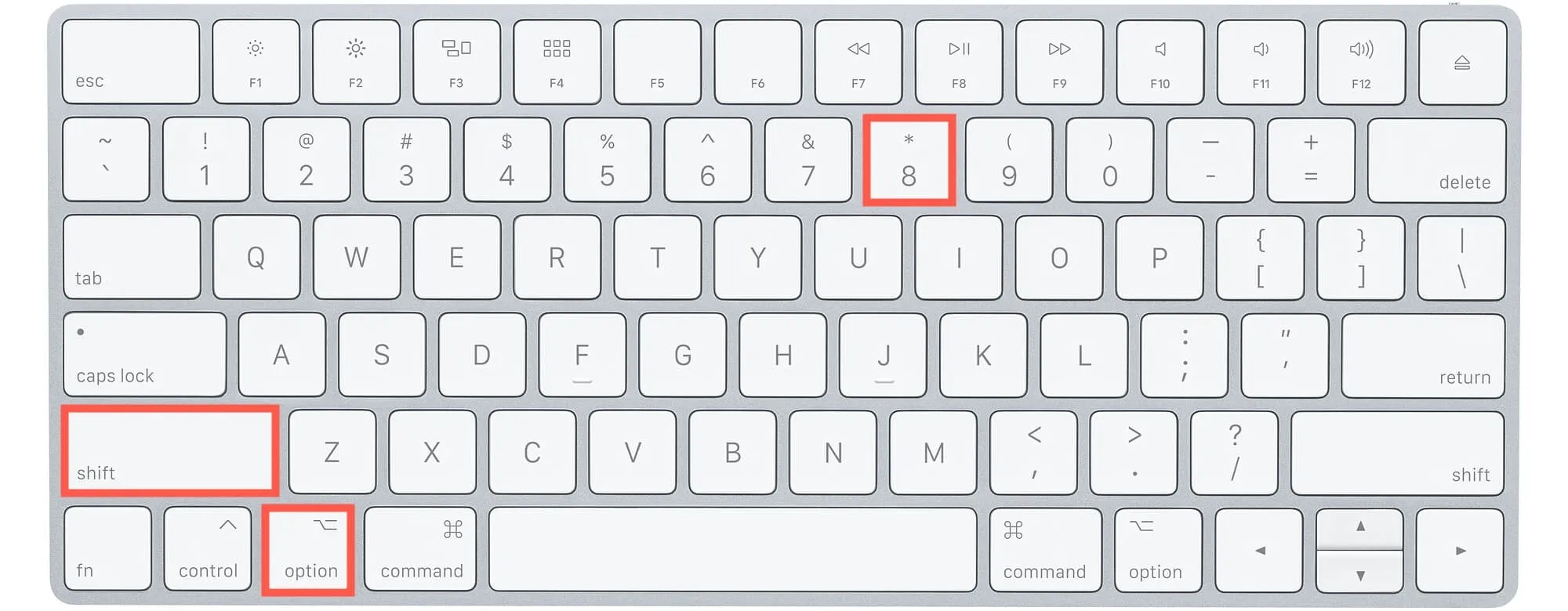 Vložte symbol stupně na Mac