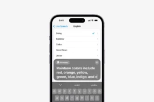 Kā rakstīt, lai runātu iPhone zvanu laikā (iOS 17)