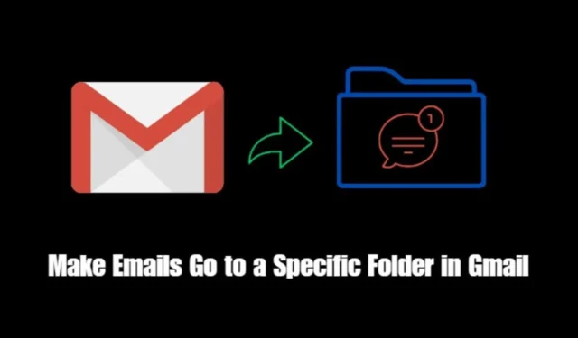 Hvordan få e-poster til å gå til en bestemt mappe i Gmail?