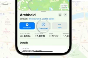 Comment télécharger des cartes hors ligne sur iPhone