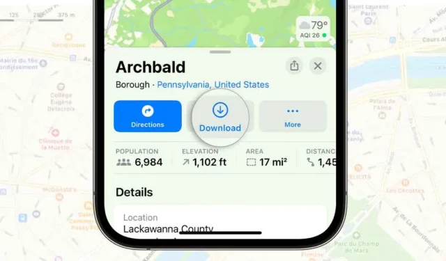 Cómo descargar mapas sin conexión en iPhone