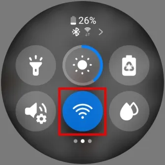 slå av Wi-Fi på samsung galaxy watch