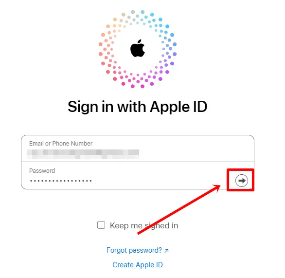 Log ind med apple id