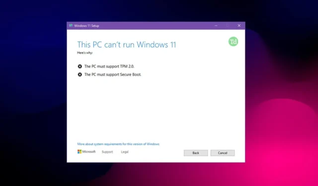 CORREÇÃO – ‘Este PC deve suportar inicialização segura’ no Windows 11