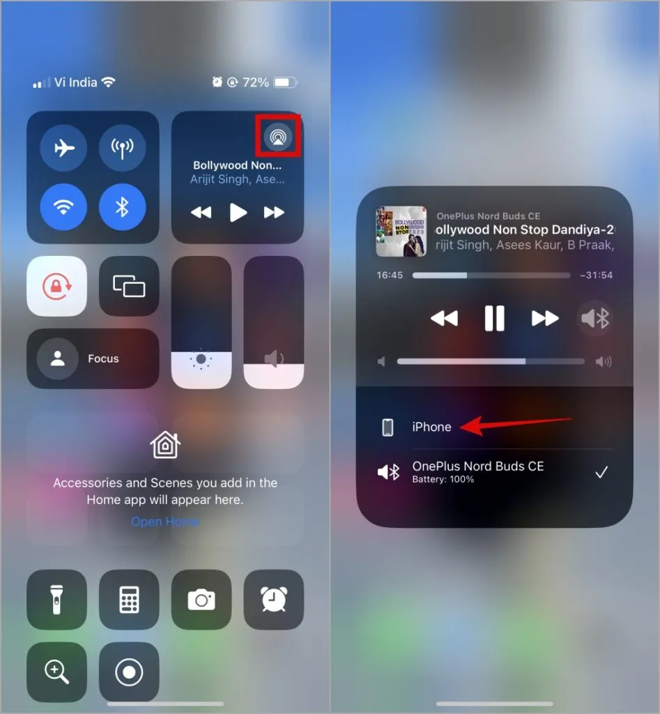 Vypněte AirPlay na iPhone