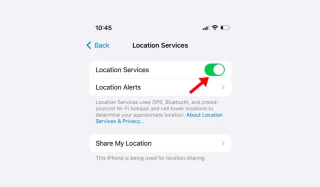 Comment désactiver les services de localisation sur iPhone (iOS 17)